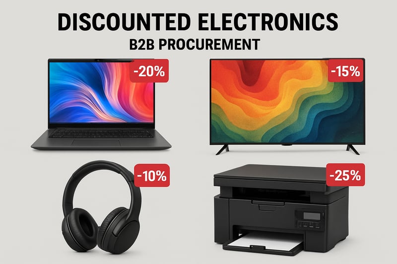 Selection of discounted electronics available for B2B procurement
